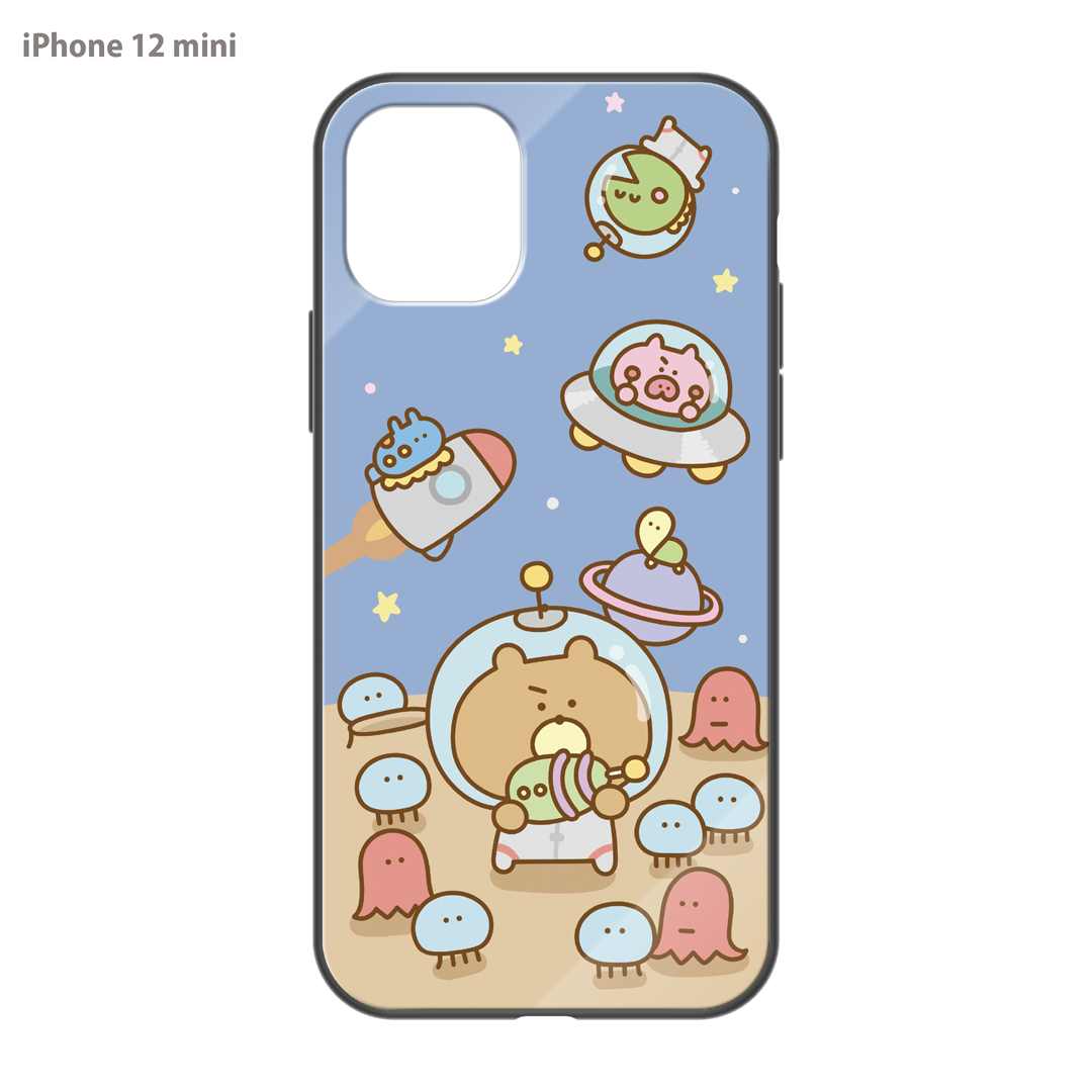 #消しかす。まりん ガラスiPhoneケース【#消しかす。宇宙】