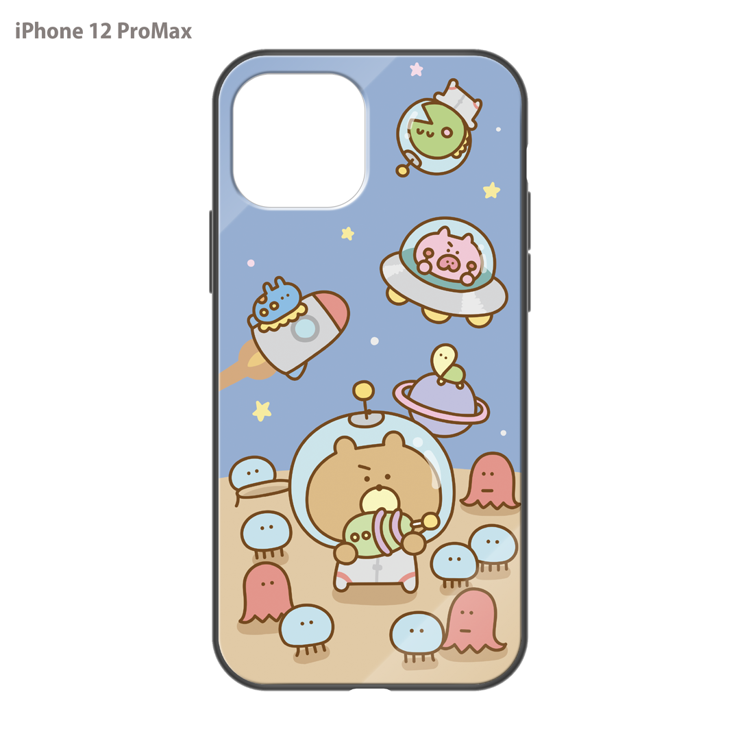 #消しかす。まりん ガラスiPhoneケース【#消しかす。宇宙】