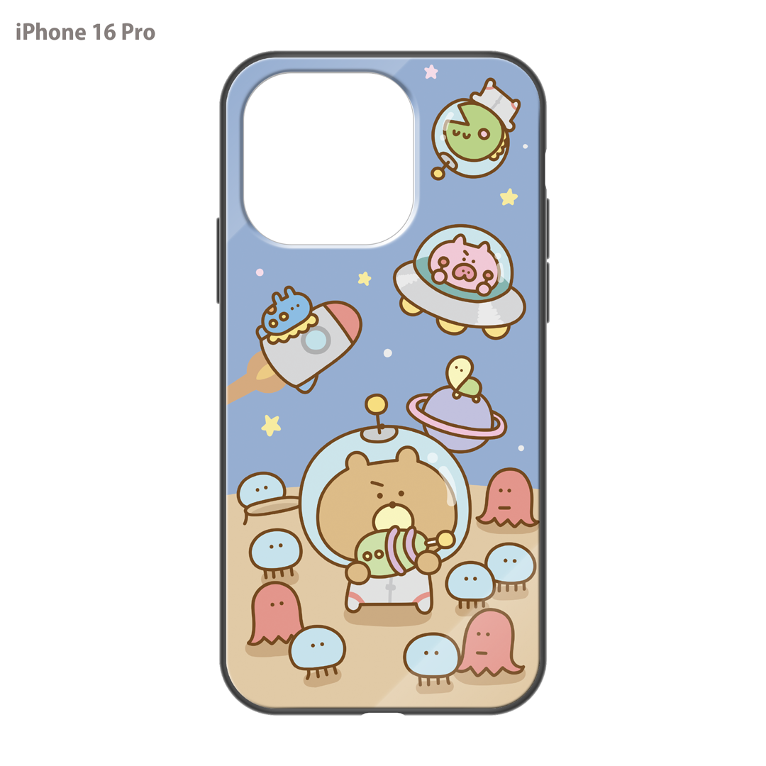 #消しかす。まりん ガラスiPhoneケース【#消しかす。宇宙】