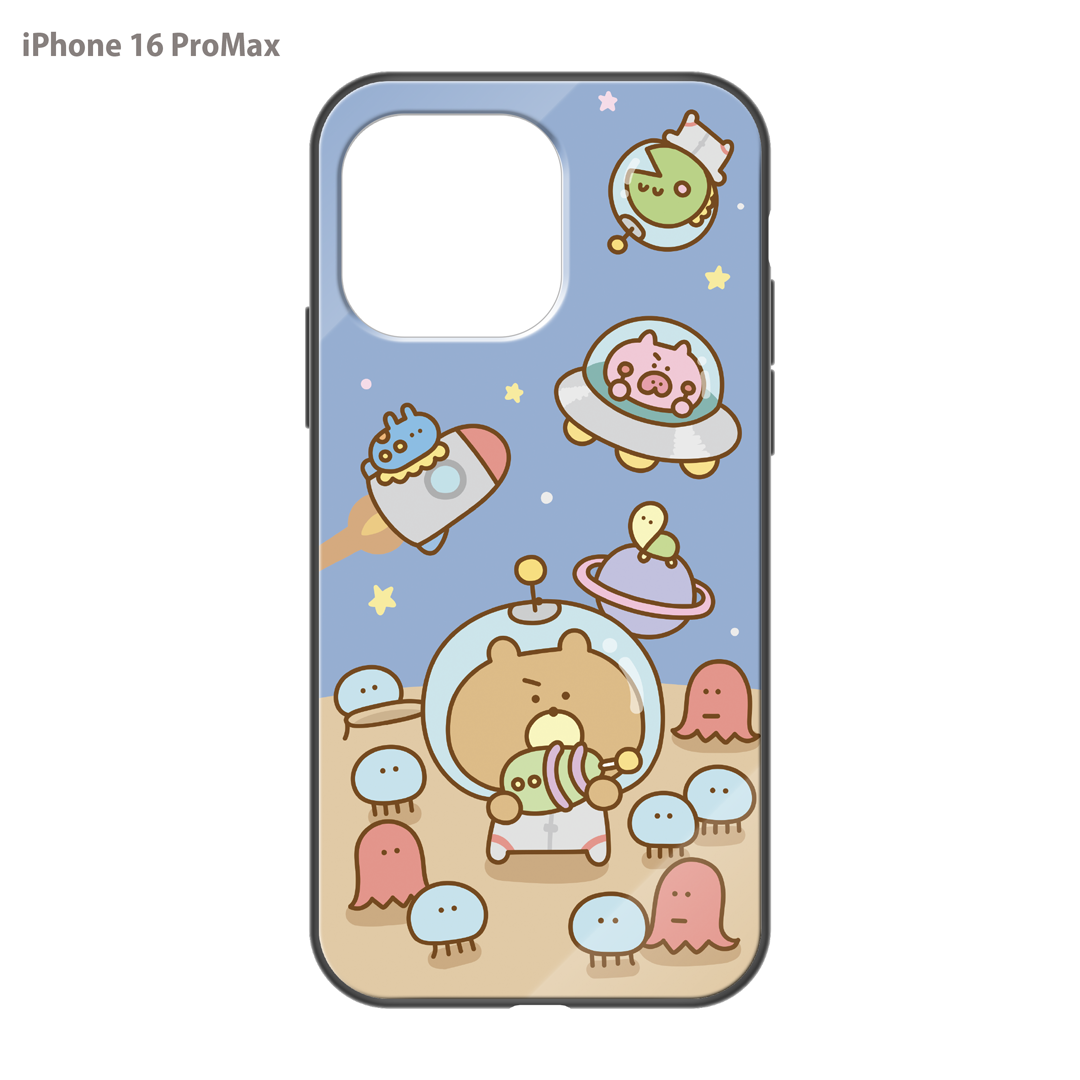 #消しかす。まりん ガラスiPhoneケース【#消しかす。宇宙】