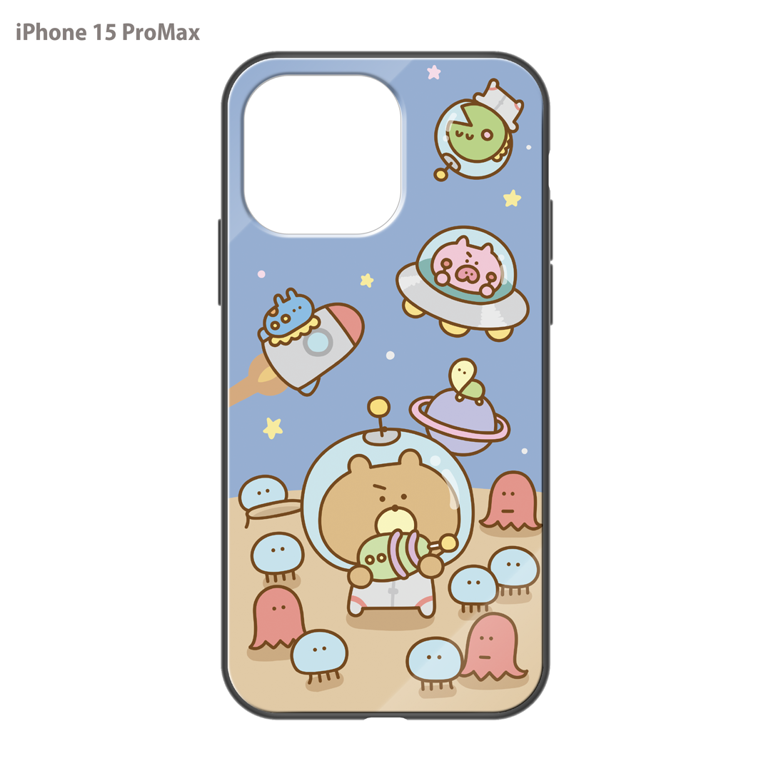 #消しかす。まりん ガラスiPhoneケース【#消しかす。宇宙】