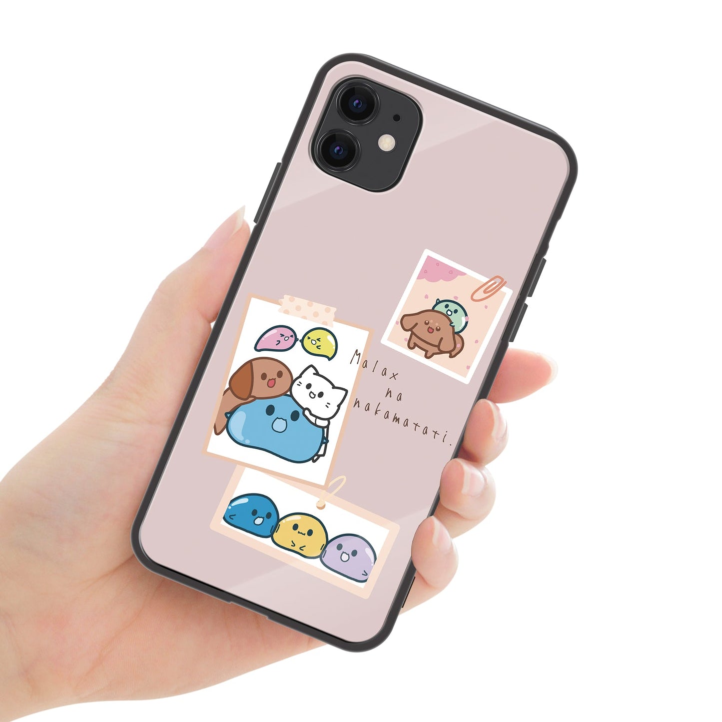 まーちゃん ガラスiPhoneケース【タグ調な仲間たち】