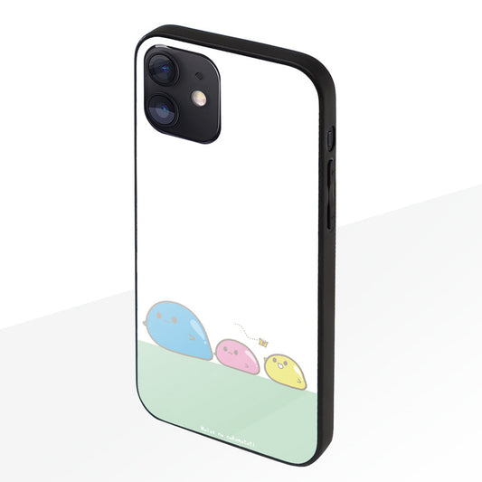 まーちゃん ガラスiPhoneケース【おさんぽな仲間たち】