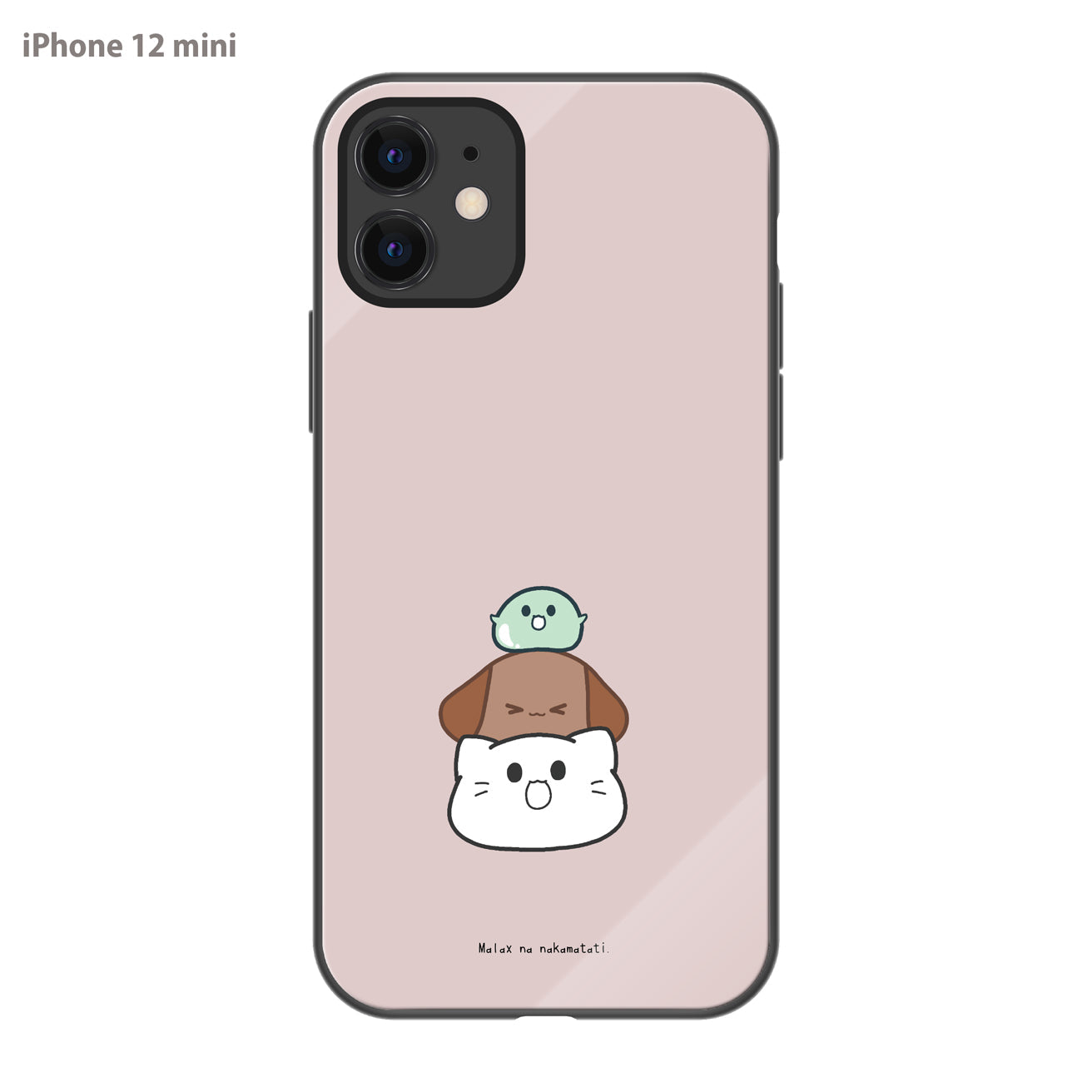 まーちゃん ガラスiPhoneケース【重なる仲間たち】