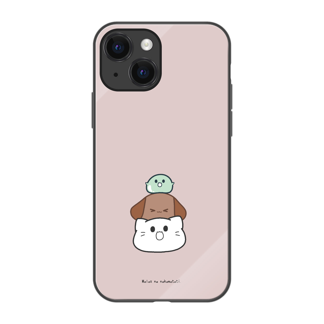 まーちゃん ガラスiPhoneケース【重なる仲間たち】