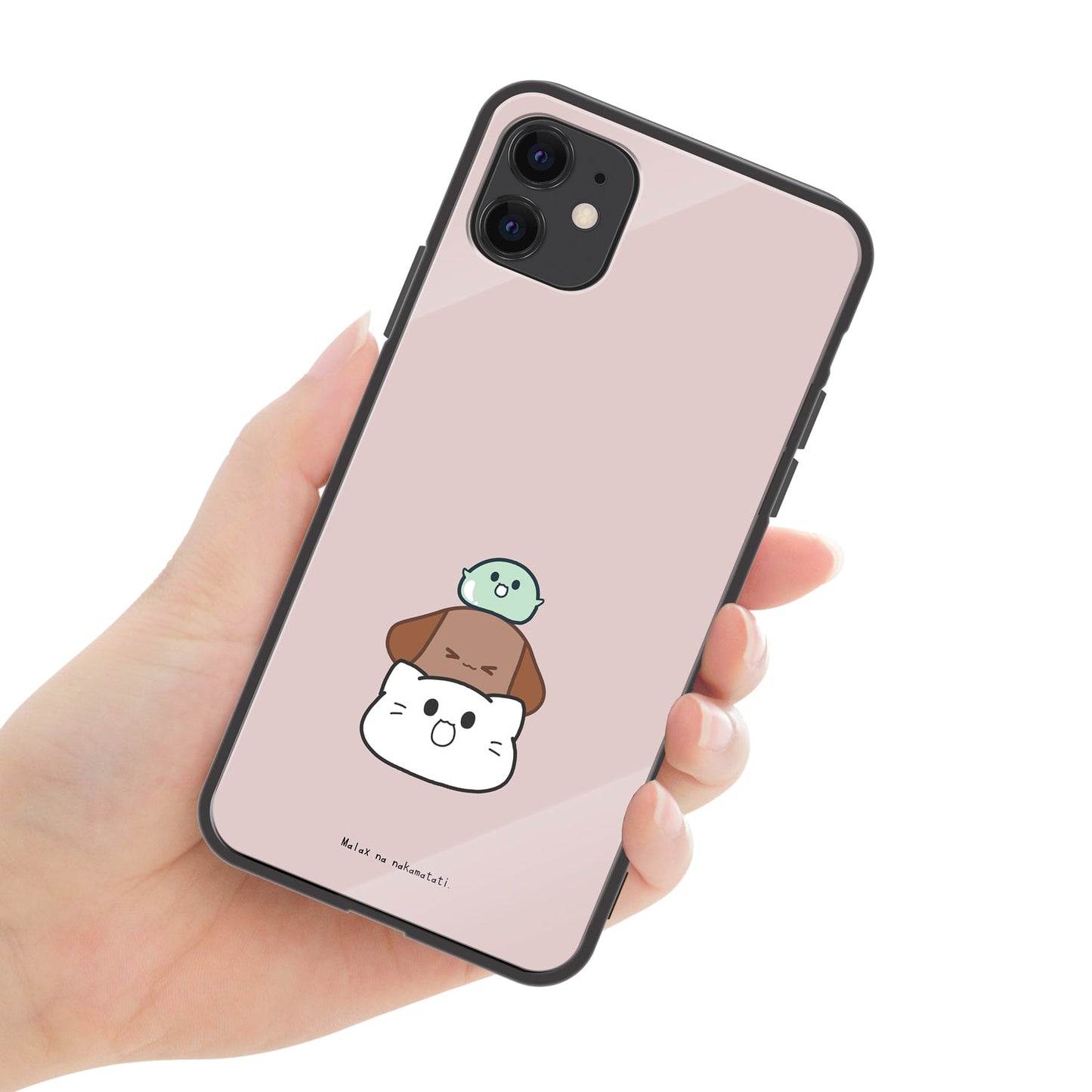 まーちゃん ガラスiPhoneケース【重なる仲間たち】