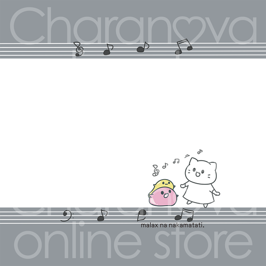 まーちゃん ミニハンカチタオル【モノクロな仲間たち】