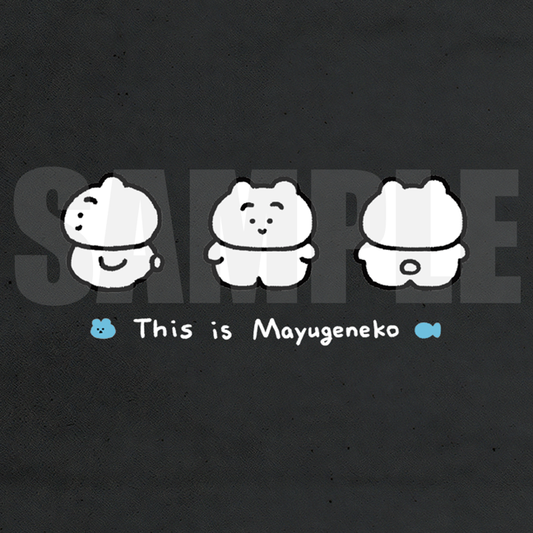 まゆげねこ ミニトートバッグ【This is Mayugeneko】