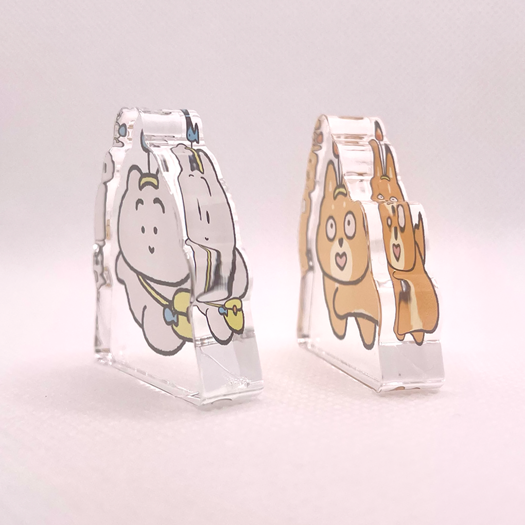 まゆげねこ 自立ミニアクリルスタンド【まゆげねことじょーじ 水族館スタイル】