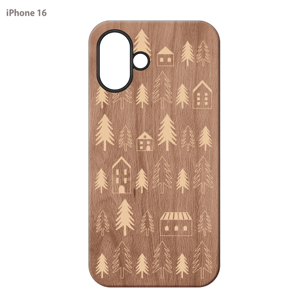 さくらまいこ ウッドiPhoneケース(UVプリント)【Forest】