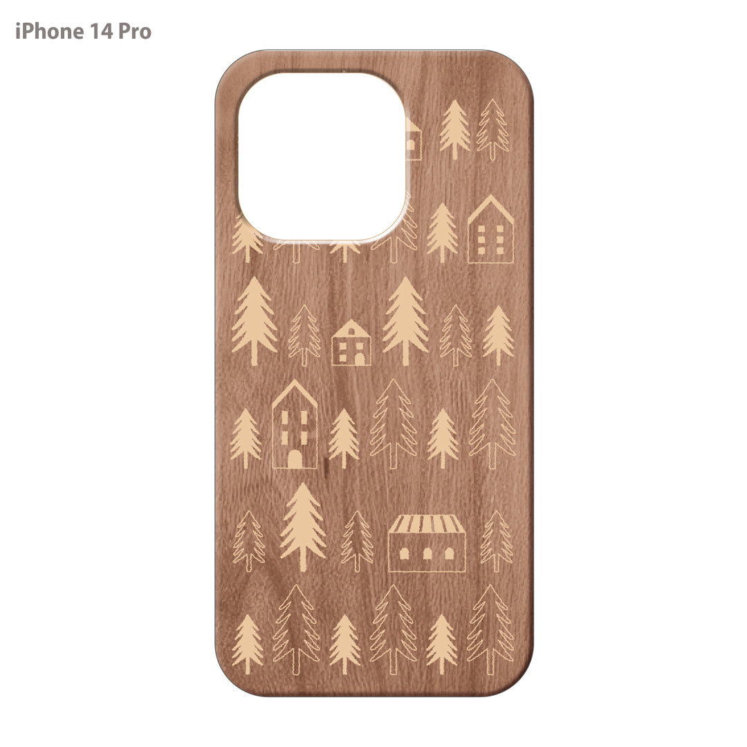 さくらまいこ ウッドiPhoneケース(UVプリント)【Forest】