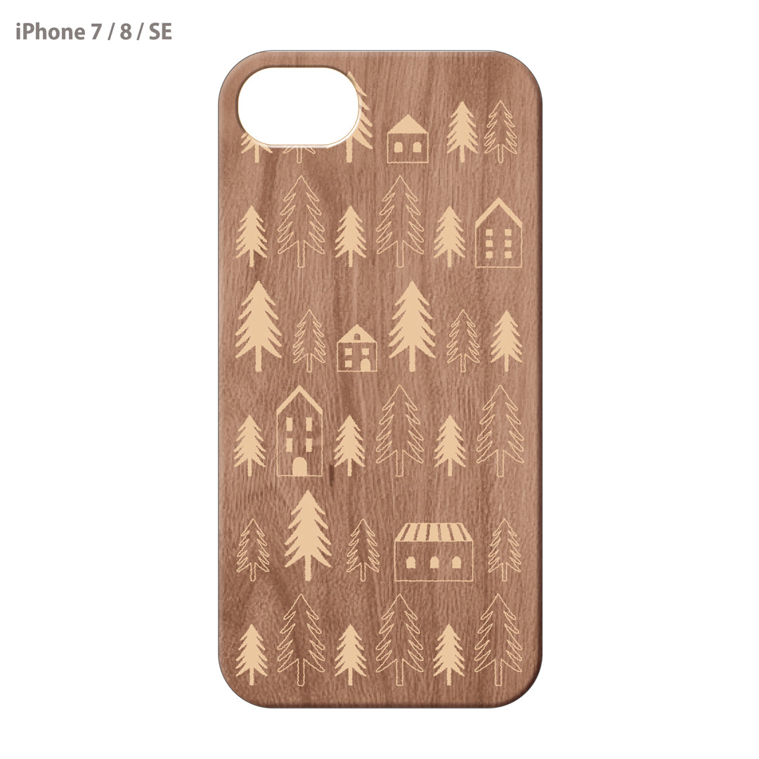 さくらまいこ ウッドiPhoneケース(UVプリント)【Forest】