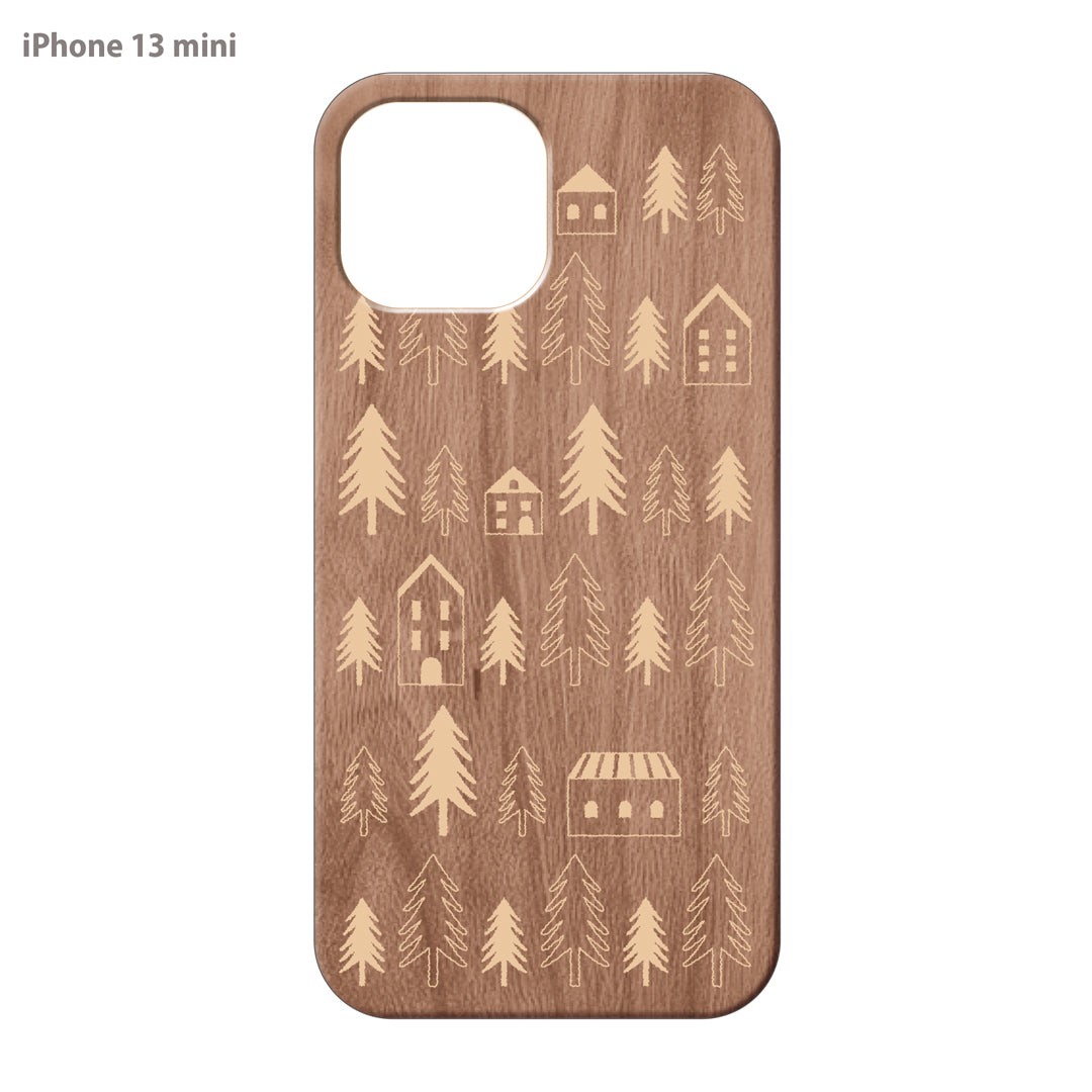 さくらまいこ ウッドiPhoneケース(UVプリント)【Forest】