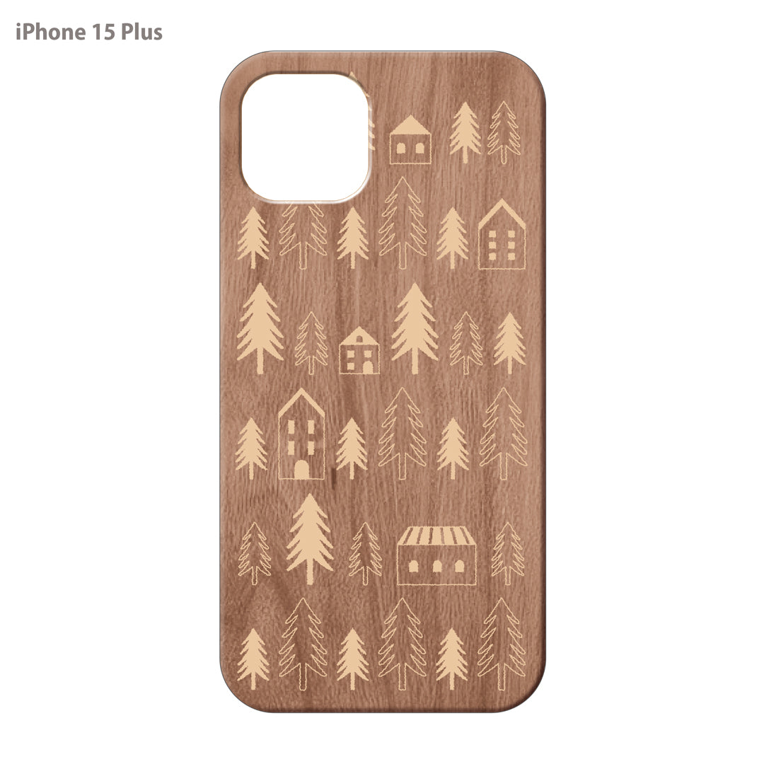 さくらまいこ ウッドiPhoneケース(UVプリント)【Forest】