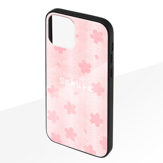 さくらまいこ ガラスiPhoneケース【水彩えほん「桜」】