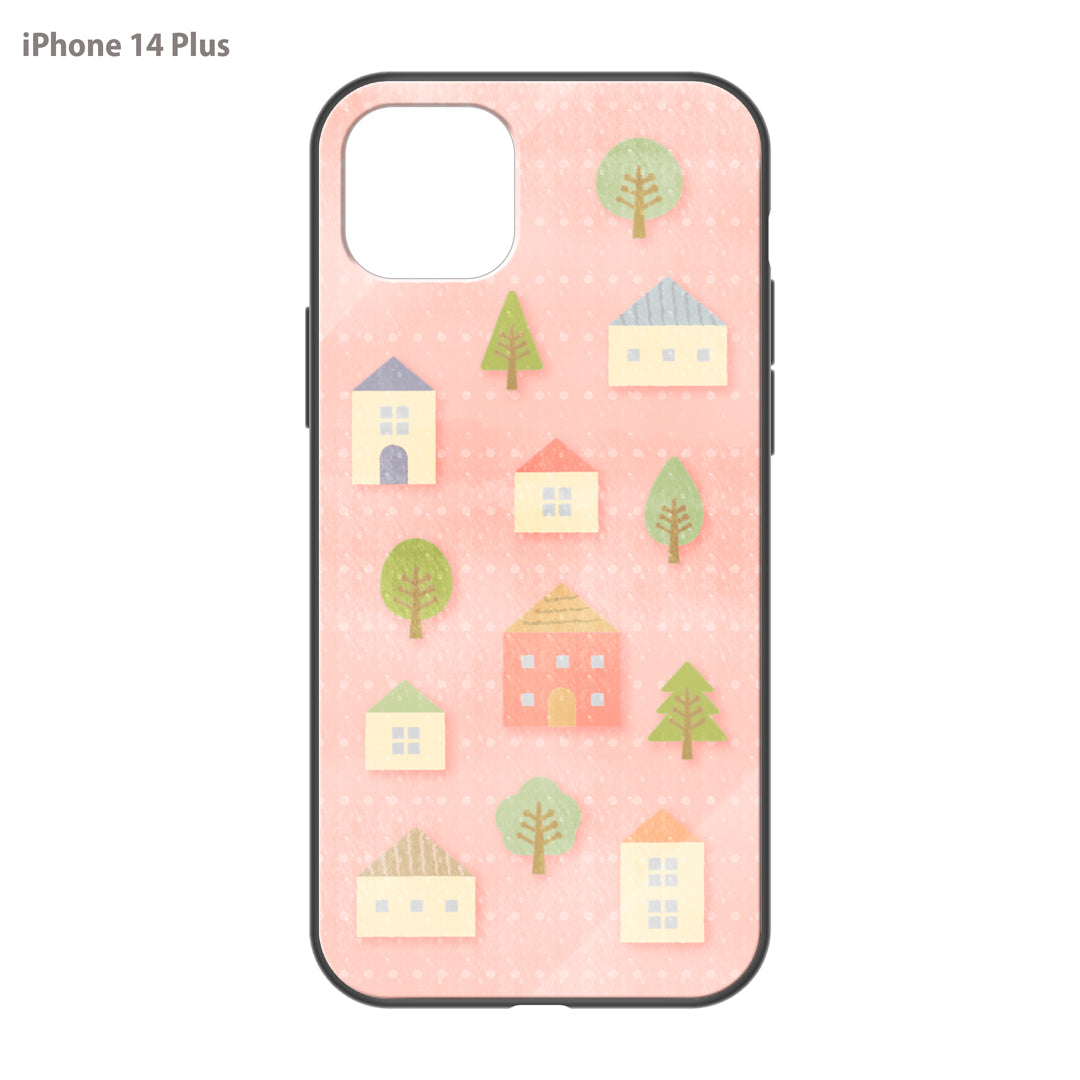 さくらまいこ ガラスiPhoneケース【水彩えほん「北欧・春」】