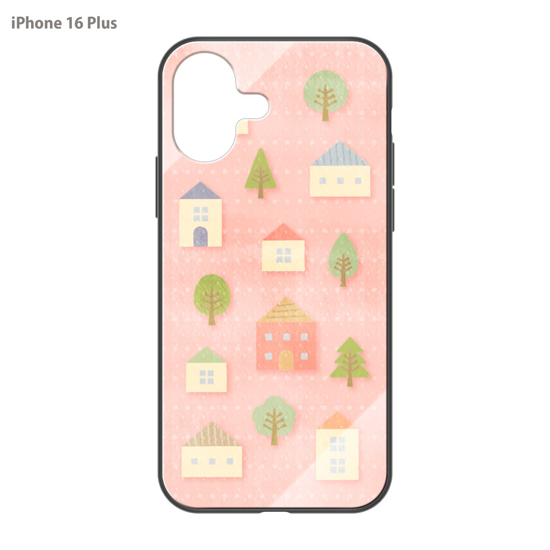 さくらまいこ ガラスiPhoneケース【水彩えほん「北欧・春」】