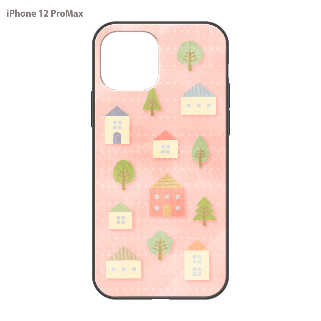 さくらまいこ ガラスiPhoneケース【水彩えほん「北欧・春」】