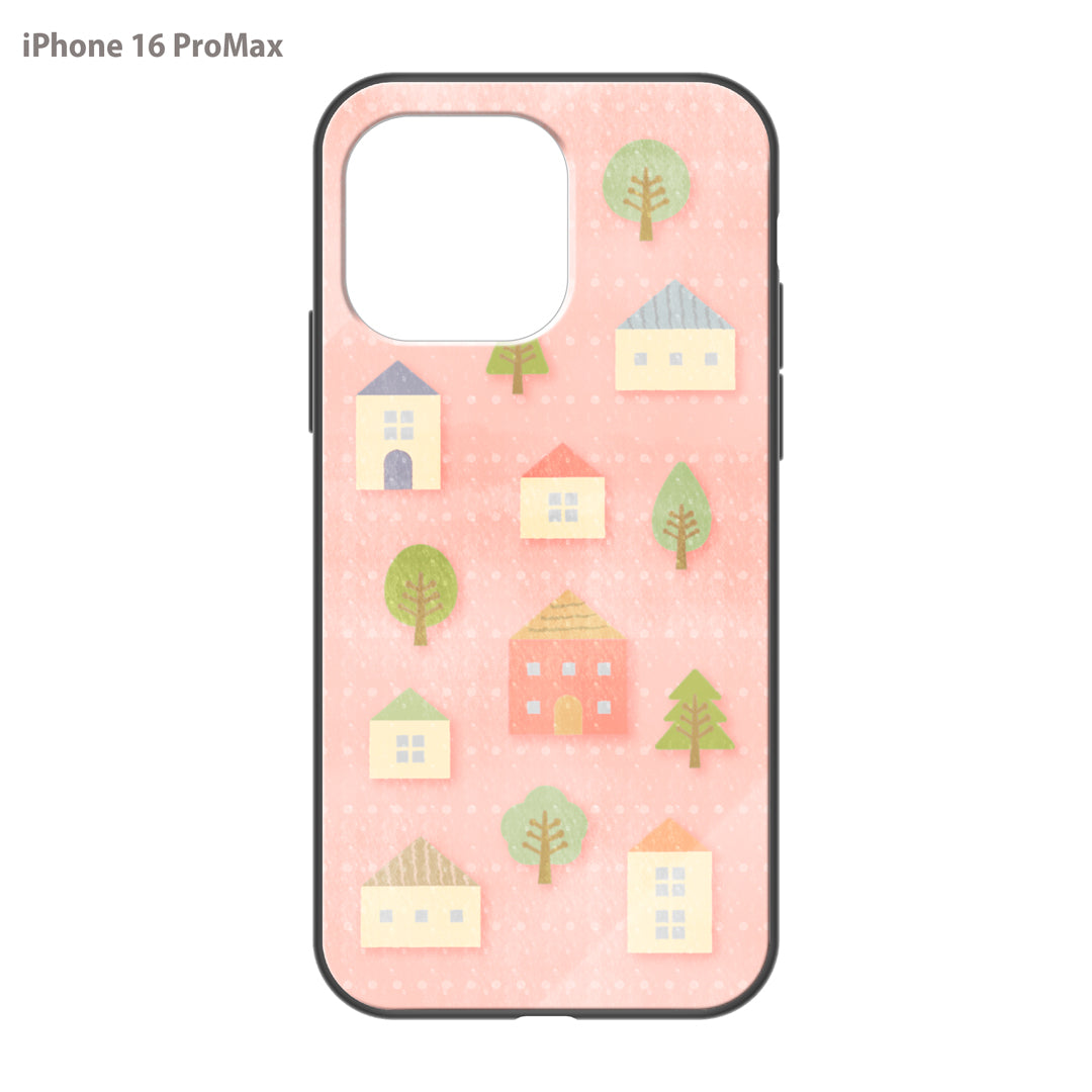 さくらまいこ ガラスiPhoneケース【水彩えほん「北欧・春」】