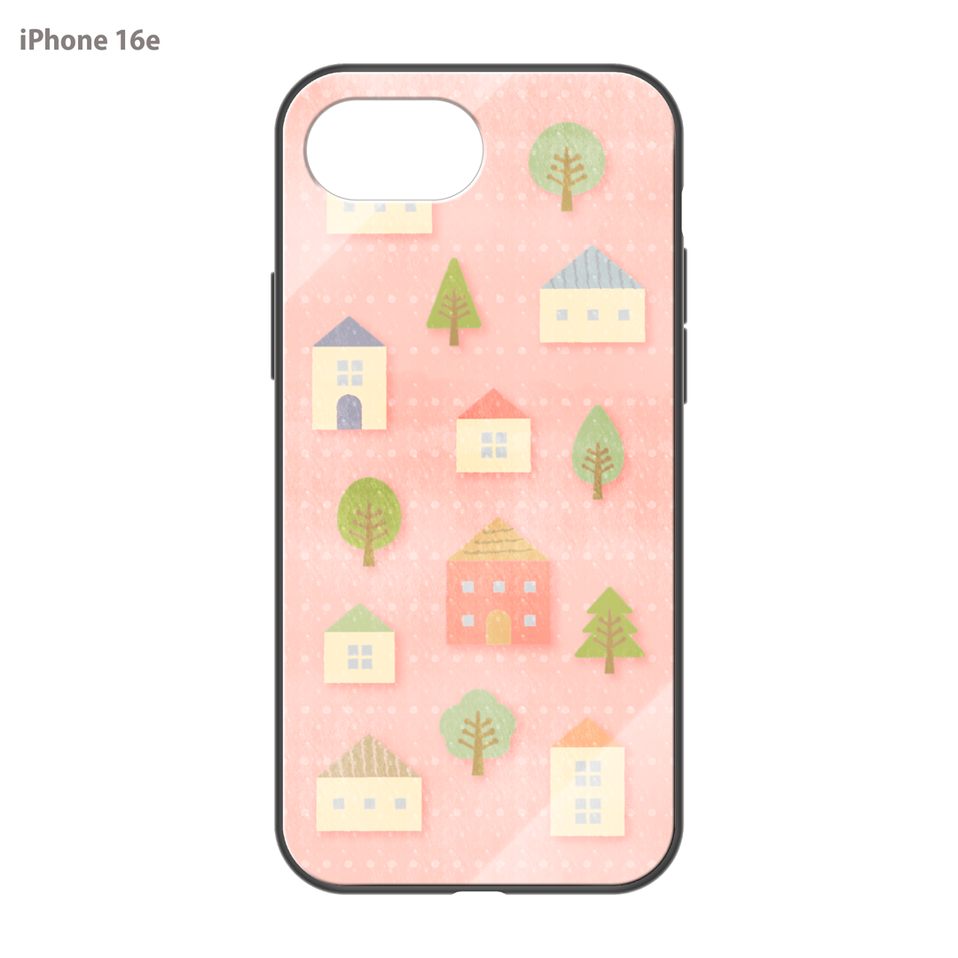 さくらまいこ ガラスiPhoneケース【水彩えほん「北欧・春」】