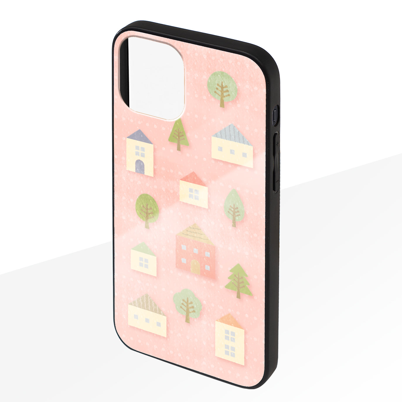 さくらまいこ ガラスiPhoneケース【水彩えほん「北欧・春」】