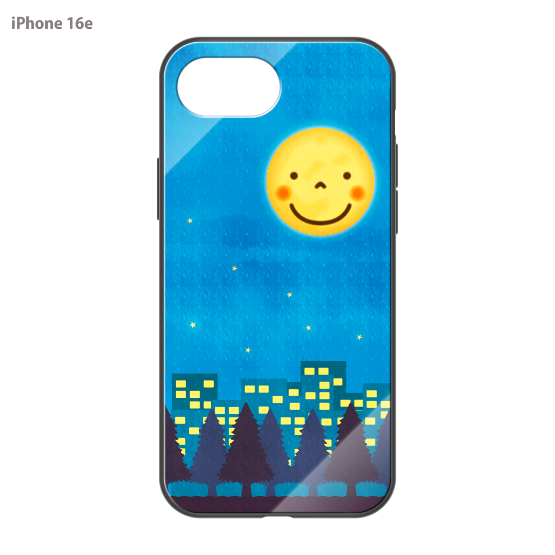 さくらまいこ ガラスiPhoneケース【水彩えほん「月のキモチ」】