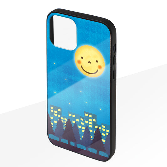 さくらまいこ ガラスiPhoneケース【水彩えほん「月のキモチ」】