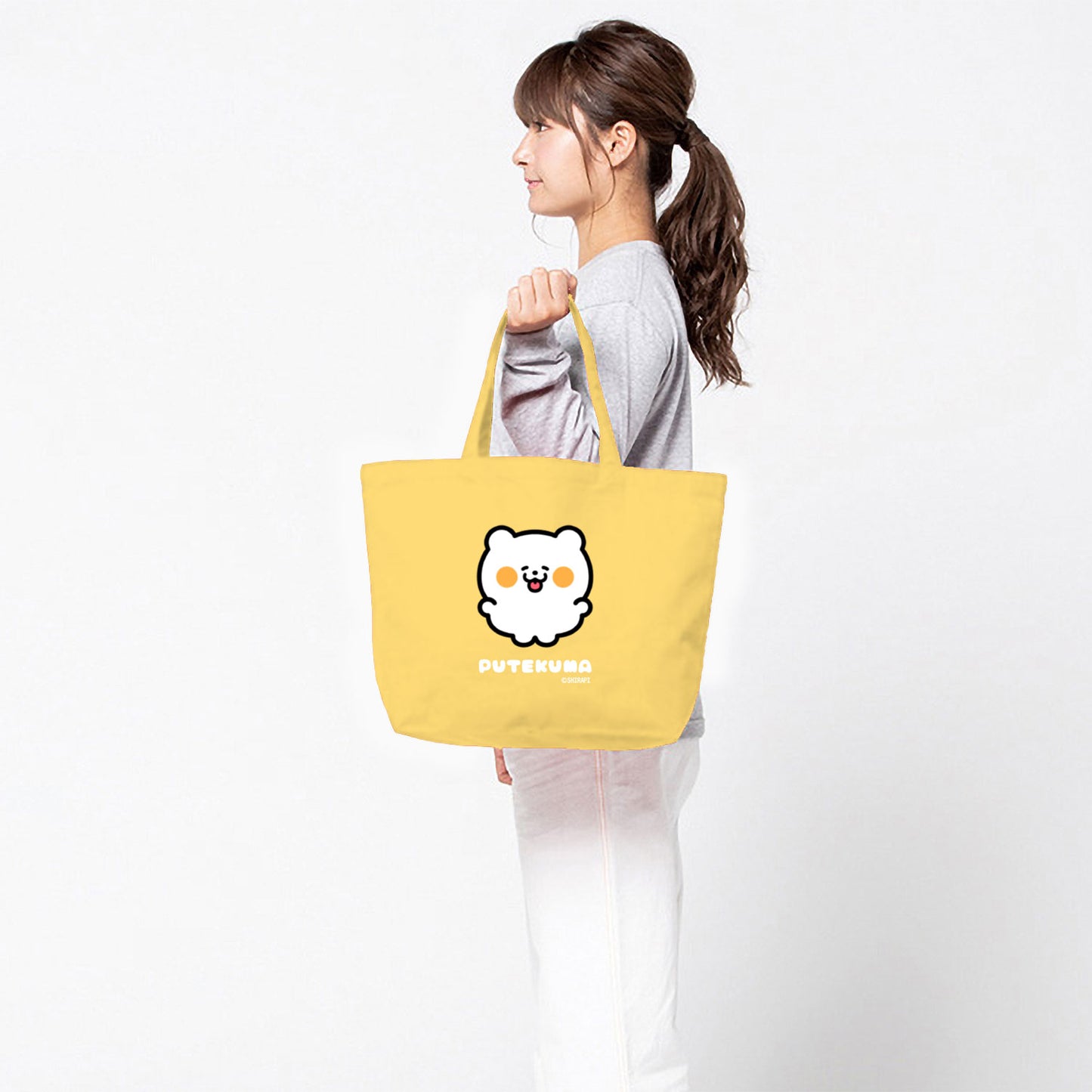 SHIRAPI カラートートバッグ【ぷてくま】