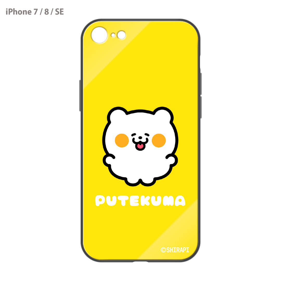 SHIRAPI ガラスiPhoneケース【ぷてくま】