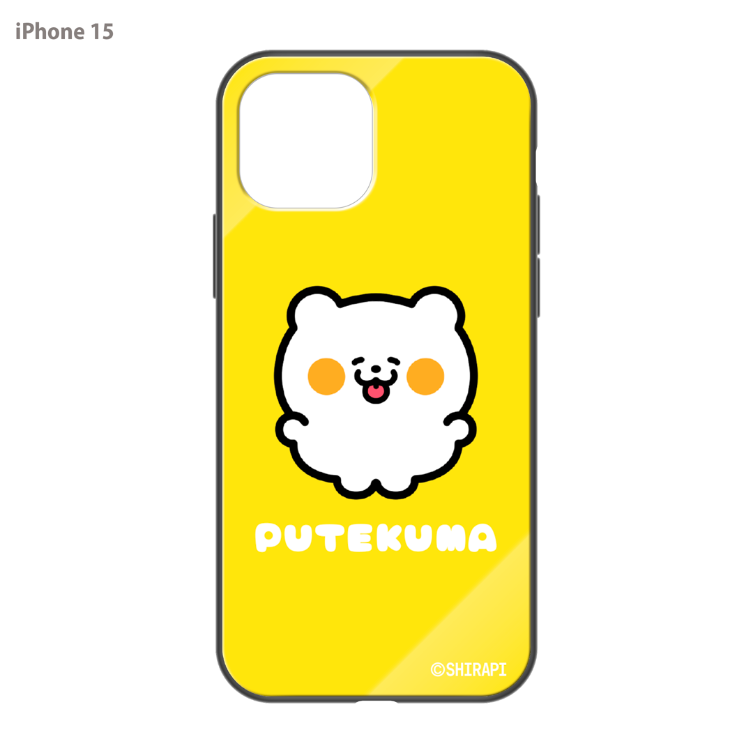 SHIRAPI ガラスiPhoneケース【ぷてくま】