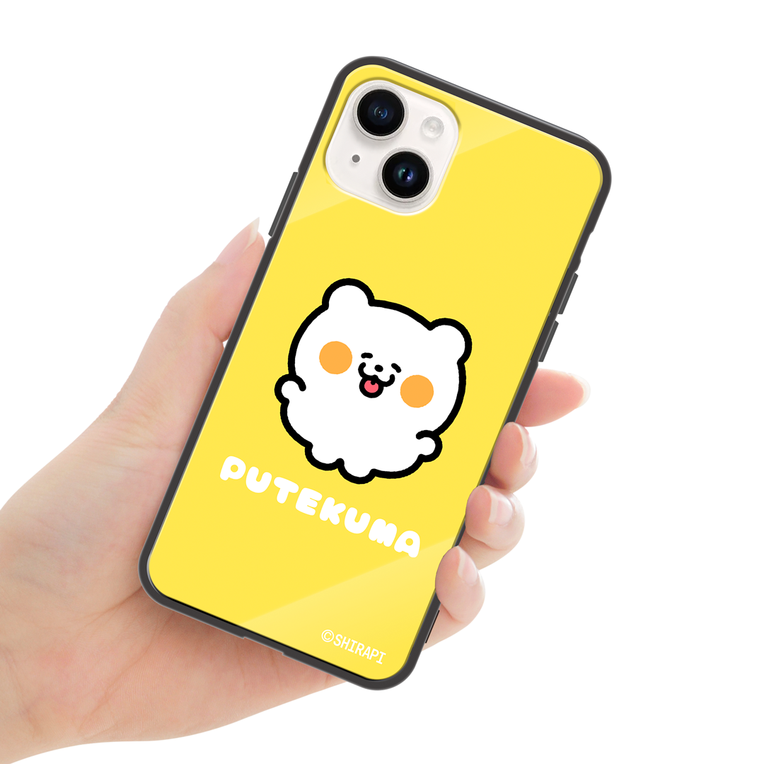 SHIRAPI ガラスiPhoneケース【ぷてくま】