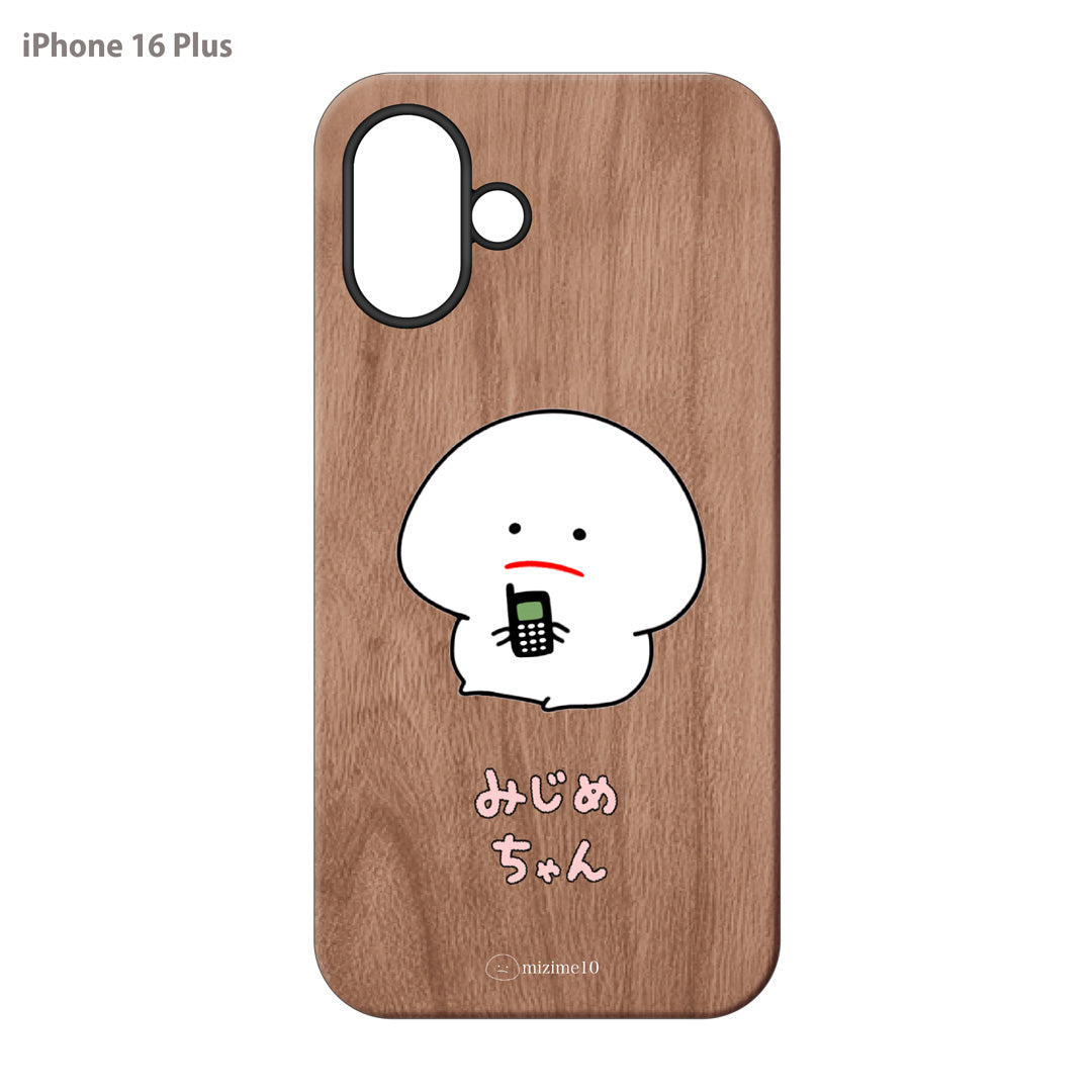 さき ささくら ウッドiPhoneケース(UVプリント)【みじめちゃん】