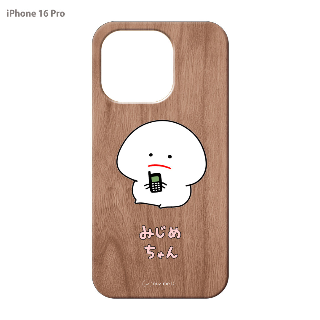 さき ささくら ウッドiPhoneケース(UVプリント)【みじめちゃん】