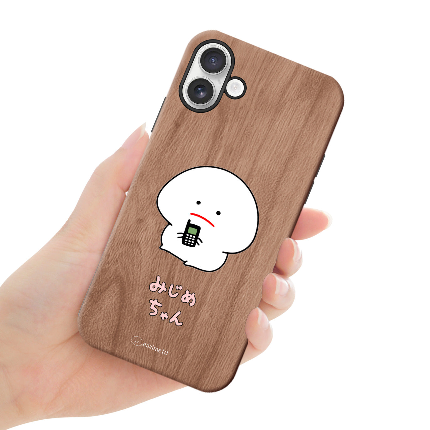さき ささくら ウッドiPhoneケース(UVプリント)【みじめちゃん】