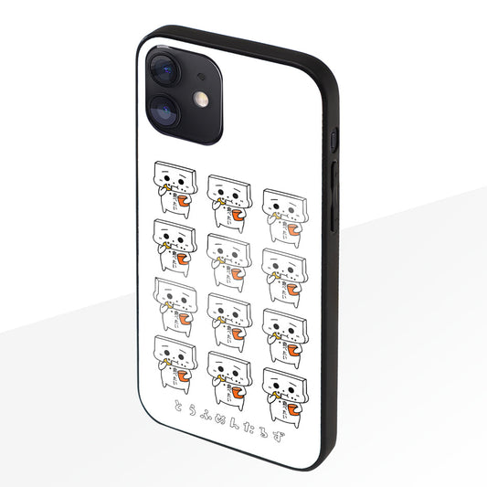 Lyriyon ガラスiPhoneケース【とうふめんたるず ごまぞうB】