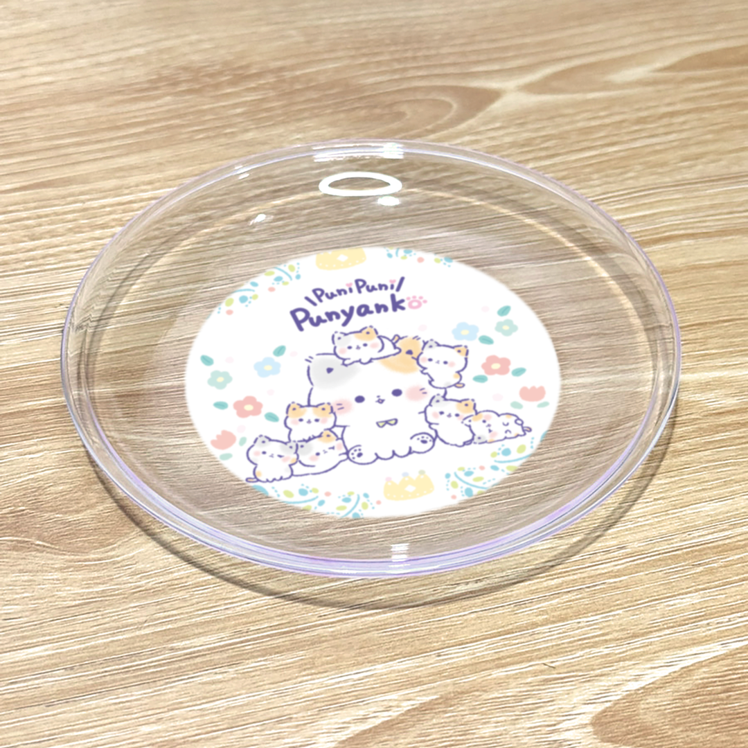 TOKUDOME ミニ絵皿【ぷにゃんことおチビ達】