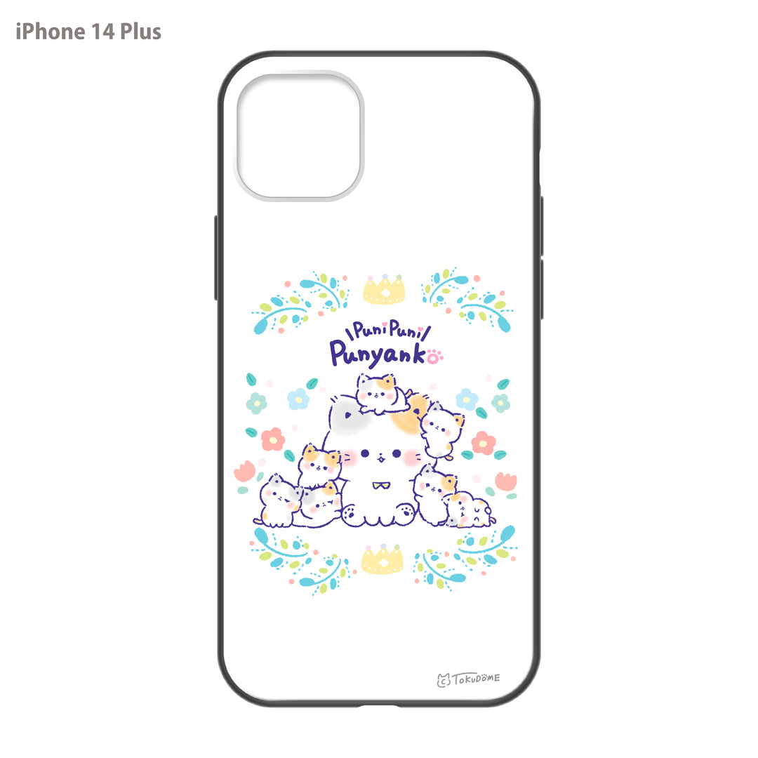 TOKUDOME ガラスiPhoneケース【ぷにゃんことおチビ達】