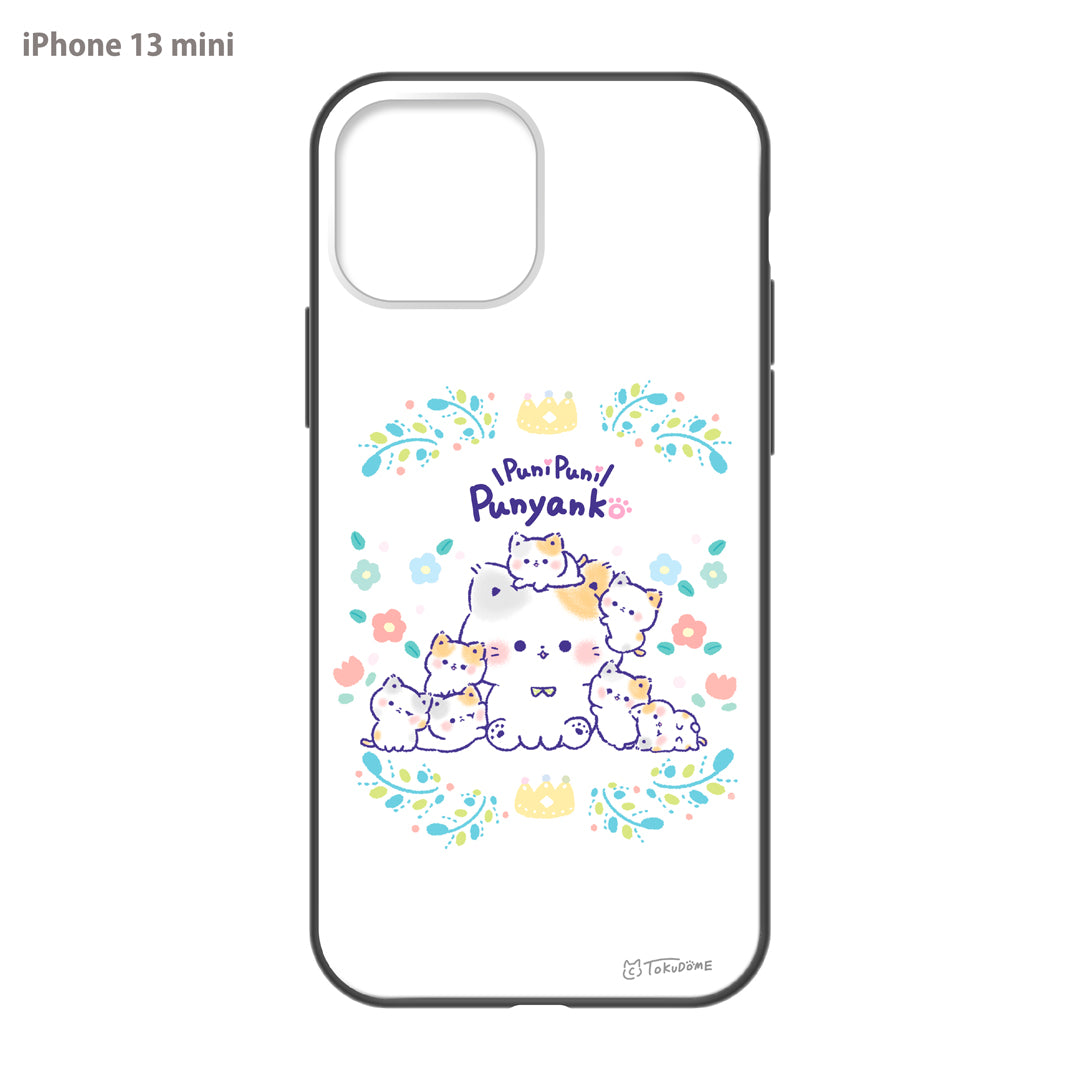TOKUDOME ガラスiPhoneケース【ぷにゃんことおチビ達】