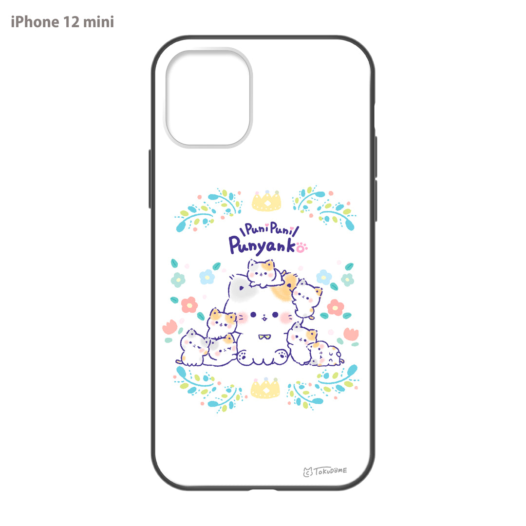 TOKUDOME ガラスiPhoneケース【ぷにゃんことおチビ達】
