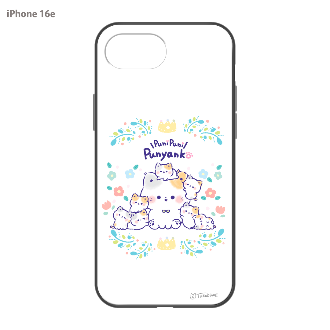 TOKUDOME ガラスiPhoneケース【ぷにゃんことおチビ達】