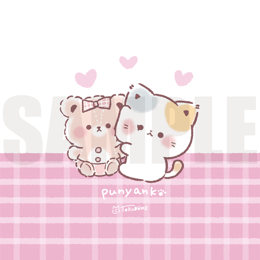 TOKUDOME ミニ絵皿【ぷにゃんことくま】