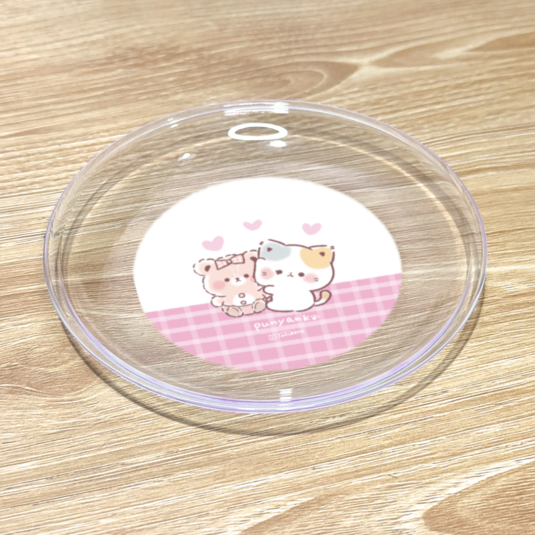 TOKUDOME ミニ絵皿【ぷにゃんことくま】