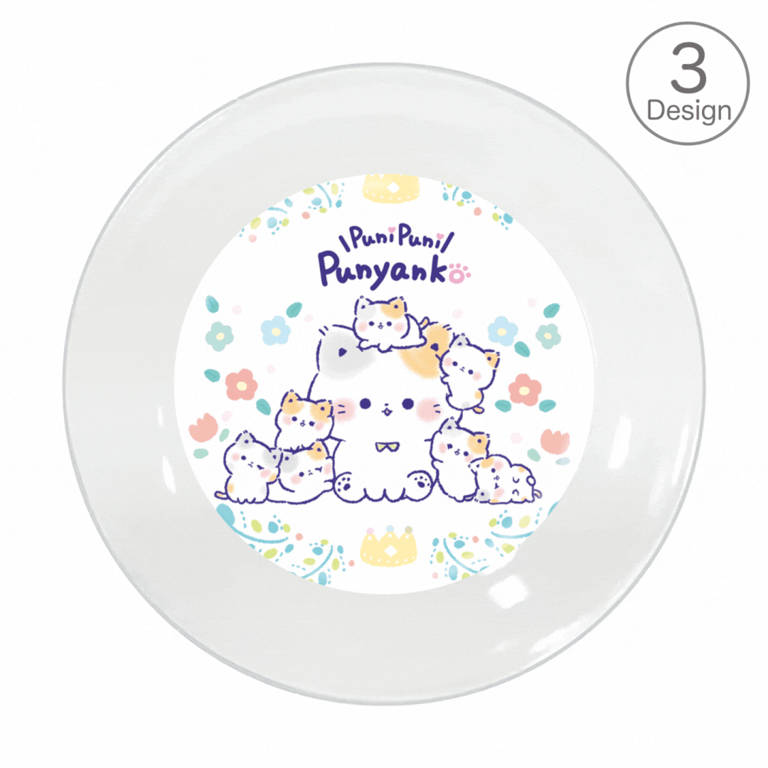 TOKUDOME ミニ絵皿【ぷにぷにぷにゃんこ|3枚セット】