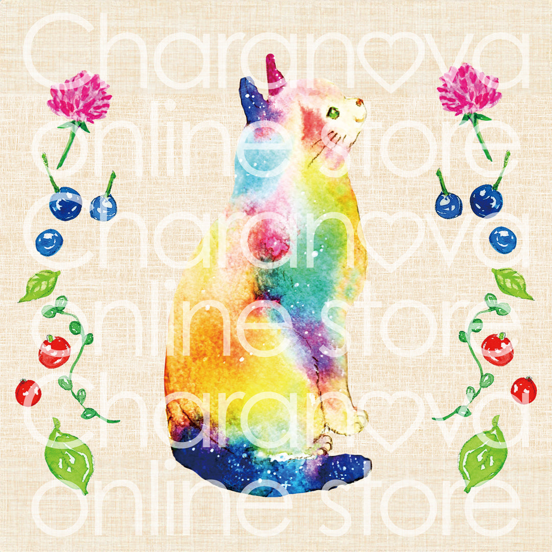 ようこ ミニトートバッグ【ねことお花】