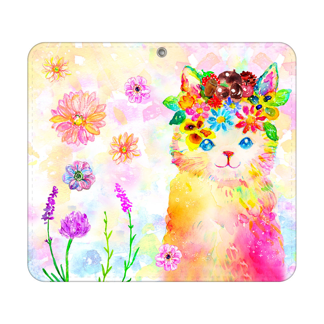 ようこ 手帳型スマホカバー【花冠ねこ】