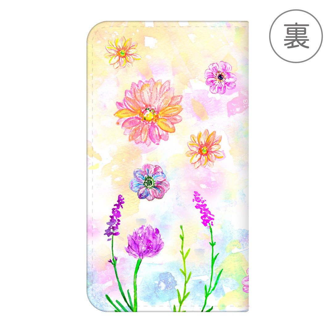 ようこ 手帳型スマホカバー【花冠ねこ】