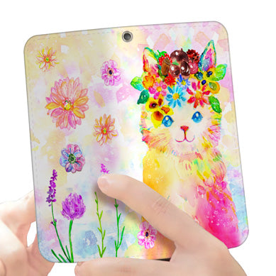 ようこ 手帳型スマホカバー【花冠ねこ】