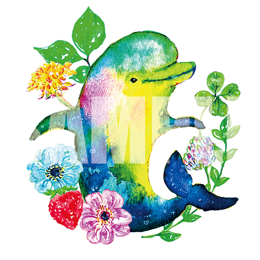 ようこ ミニ絵皿【いるか】