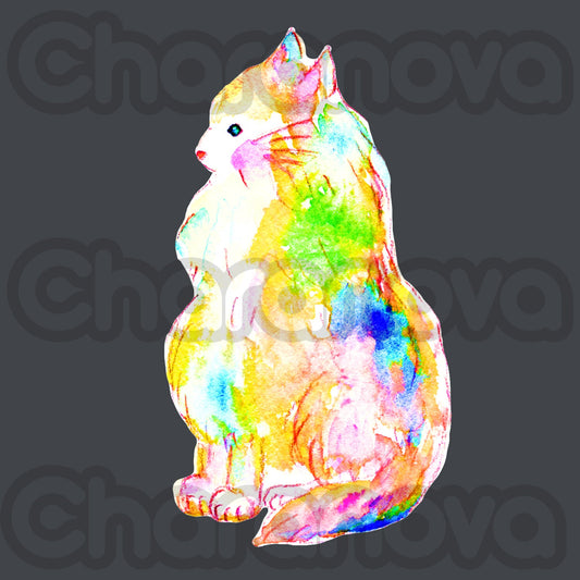 ようこ オーガニックコットン半袖Tシャツ【ねこ】