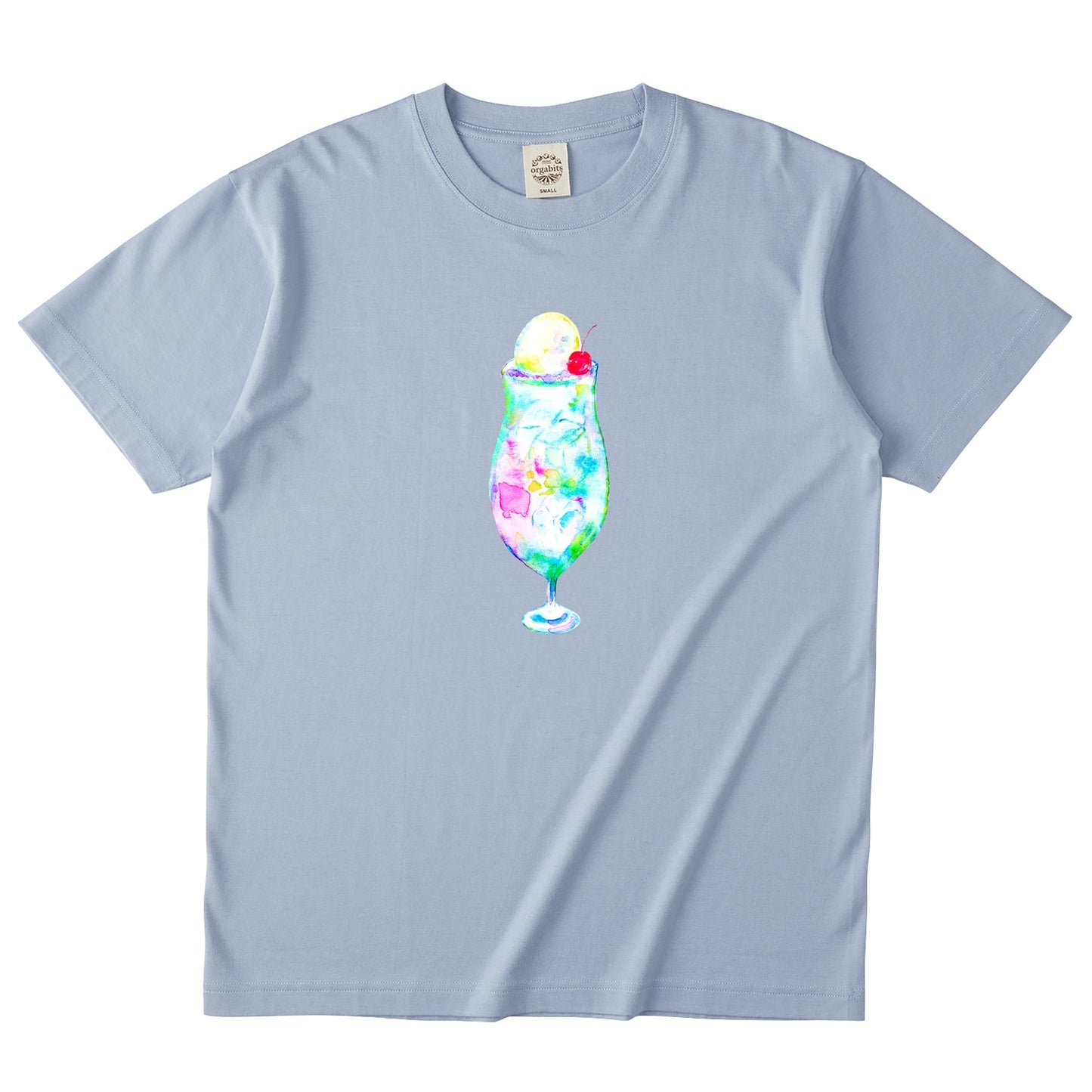 ようこ オーガニックコットン半袖Tシャツ【レインボーソーダ】